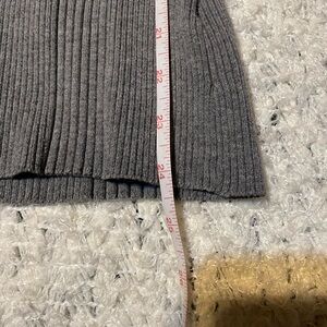 Gray Ribbed Women's Sweater